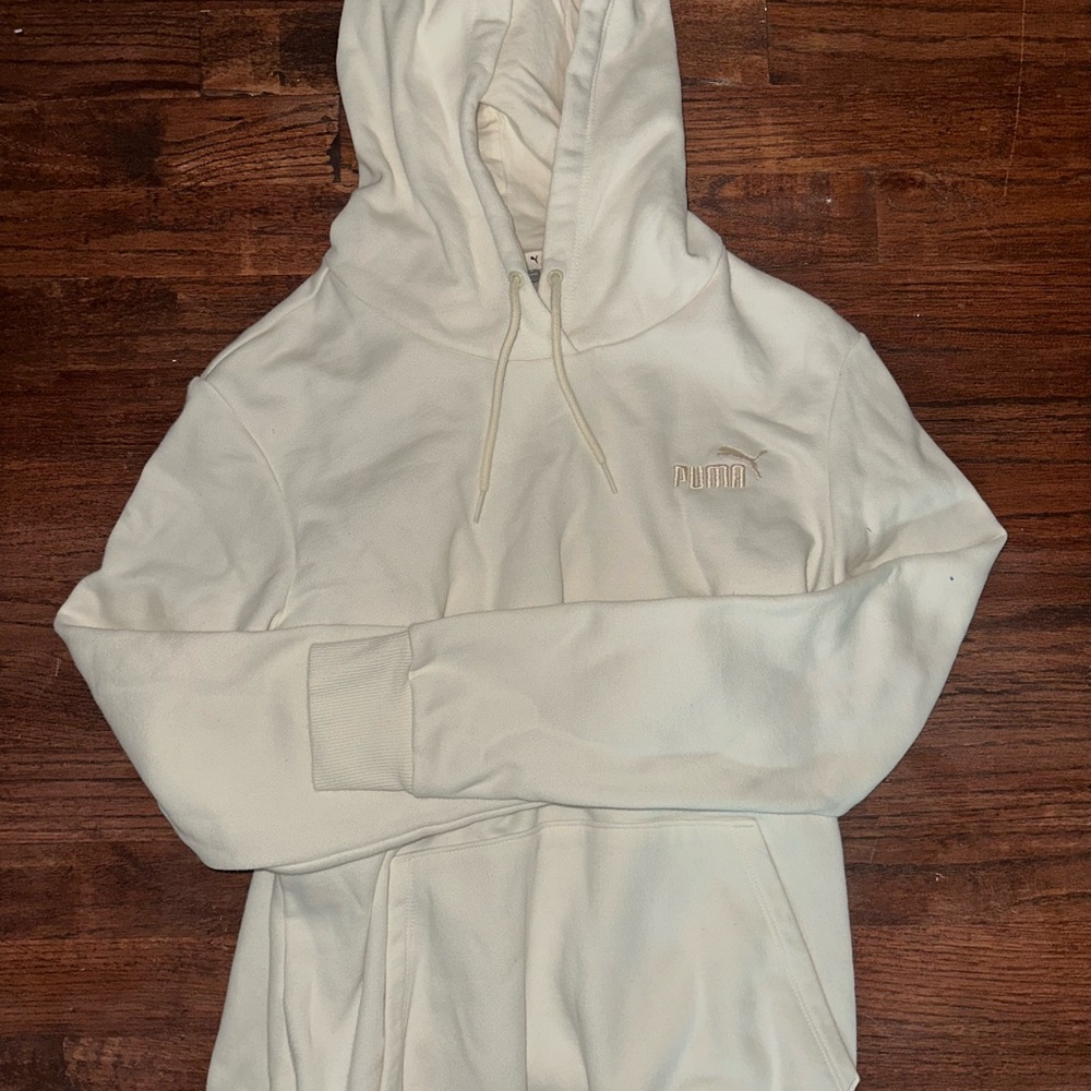 Puma White Hoodie